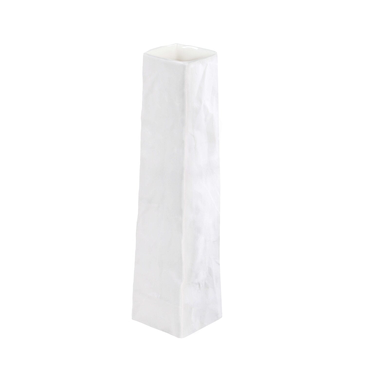 Vase "LIVING - Porzellantüte" - Schmal (Weiß)