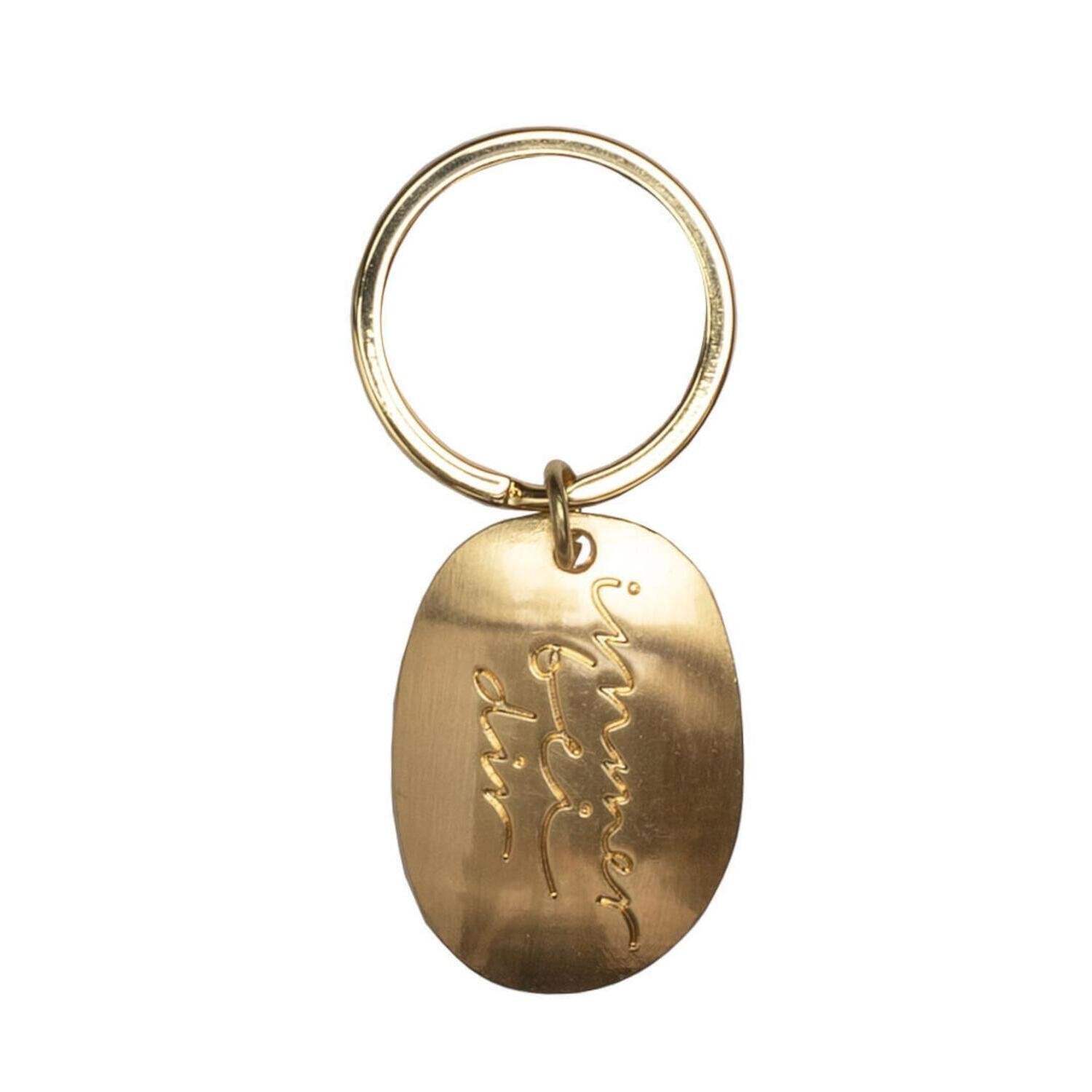 Schlüsselanhänger "GOLDSTEIN - Immer bei dir" - 3,9x2,8x0,4cm