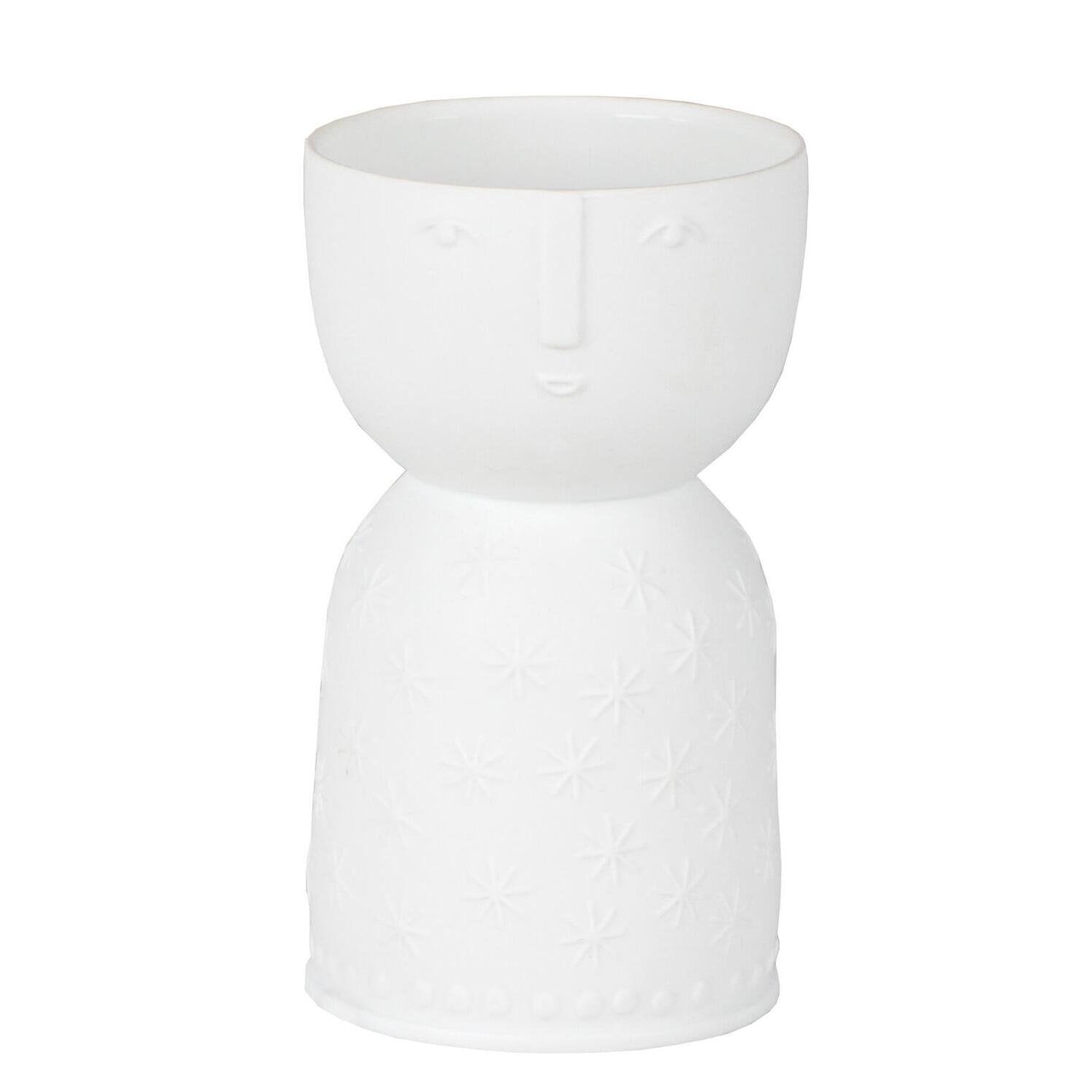 Vase "LIVING - Naturgestalt Stella" - 10,5cm (Weiß)