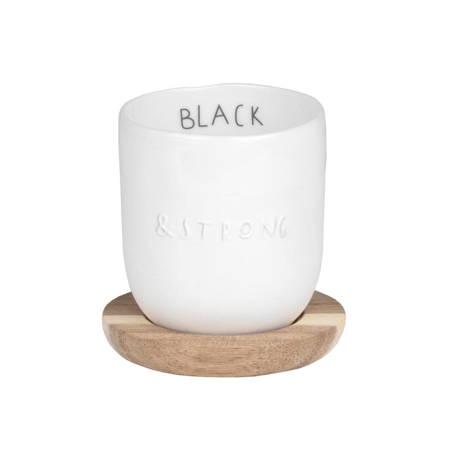 Espressobecher "DINING - Black & Strong" - 100 ml (Weiß)
