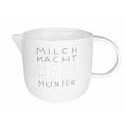 Milchkännchen "DINING - Milch macht..." - 250 ml (Weiß)