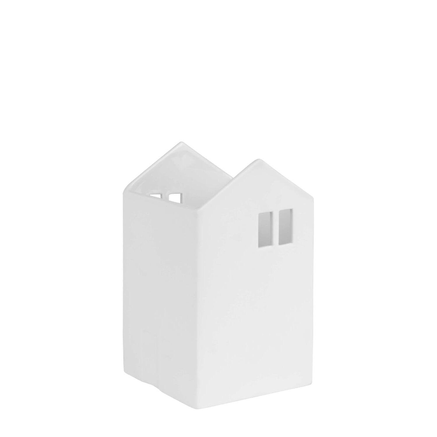 Deko-Haus "Haus der schönen Dinge - Gartenhaus" - 13 cm (Weiß)