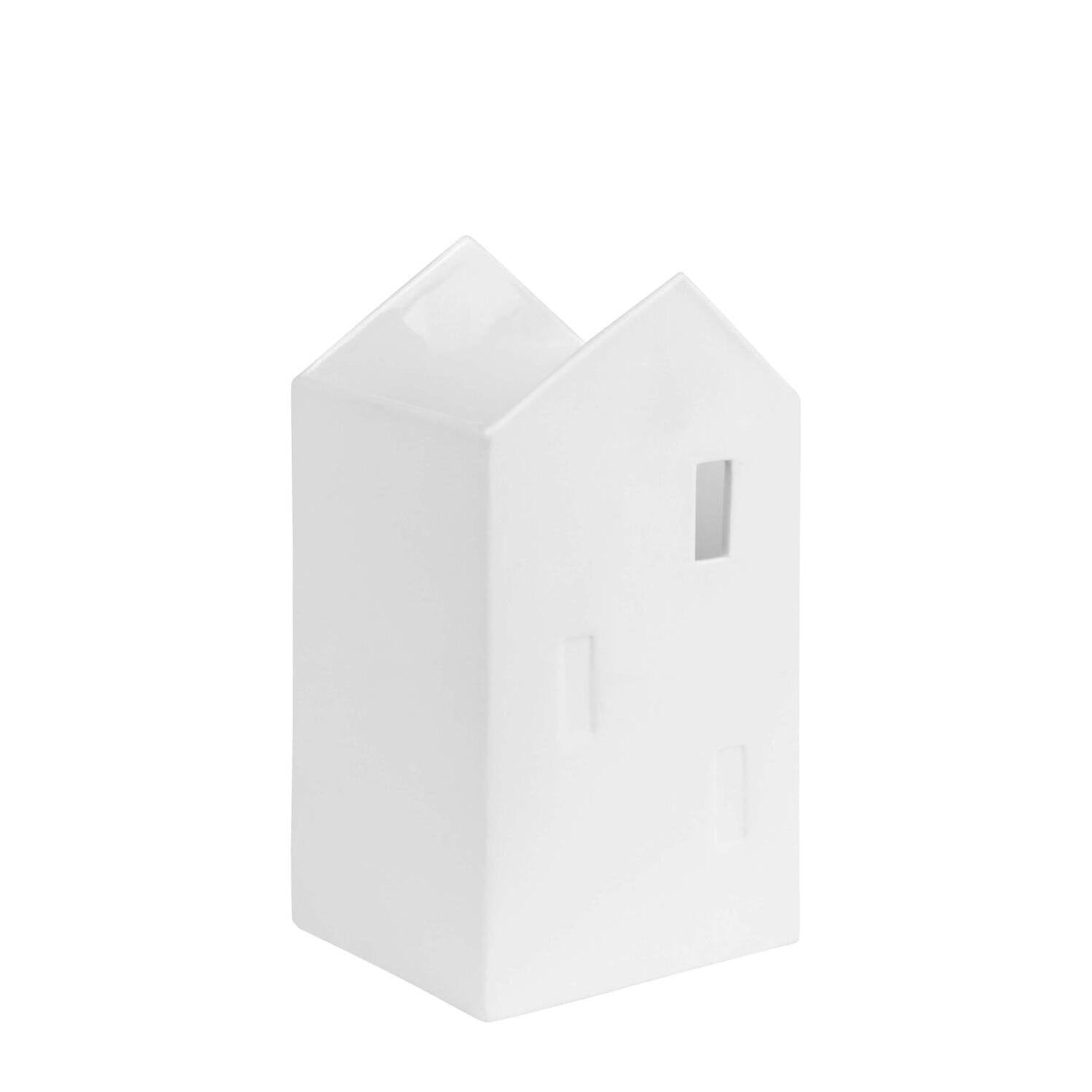 Deko-Haus "Haus der schönen Dinge - Scheune" - 17,5 cm (Weiß)