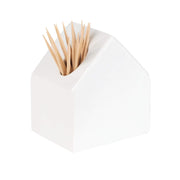 Zahnstocherhaus - 5x6x7 cm (Weiß)