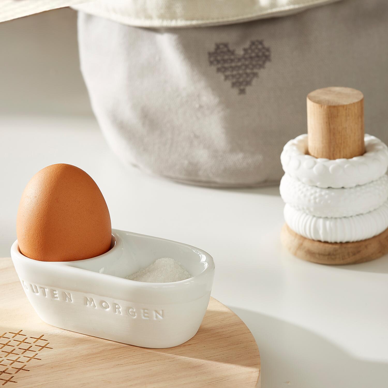 Eierbecher "Guten Morgen" (Weiß) räder Design