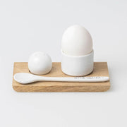 Eierbecher-Set "Better together" - 14x8,3x4,2 cm (Weiß)