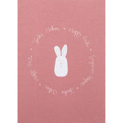 Grußkarte "OSTERN - Frohe Ostern mehrsprachig" (Rosa)