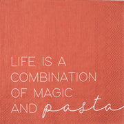 Papierservietten "Magic and paste" - 33x33 cm (Rot)