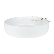 Große Schale "Vogelschwarm" - 35,5x10 cm (Weiß/Gold) von räder Design