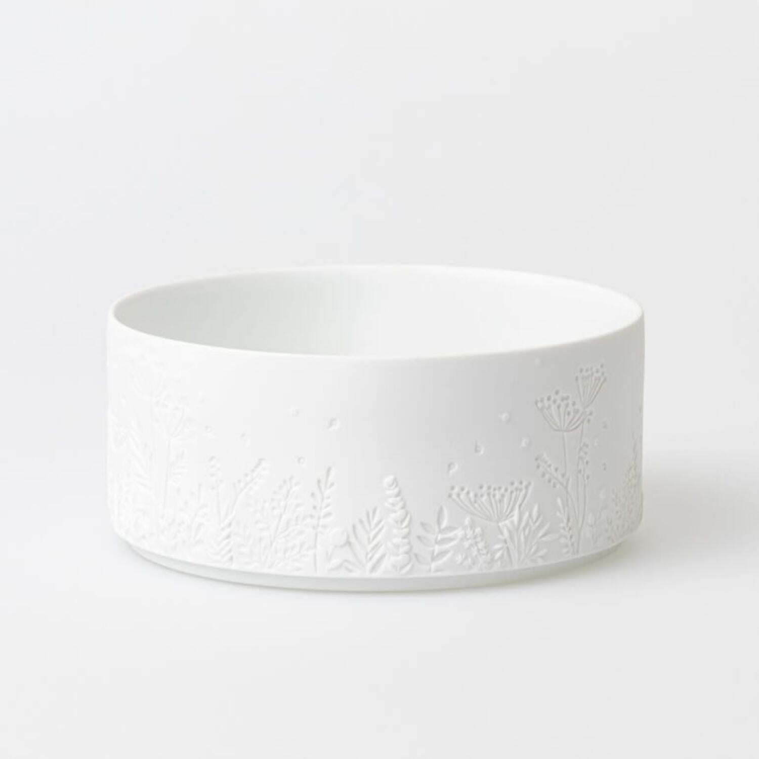 Schale "Wundergarten" - 16x7 cm (Weiß)