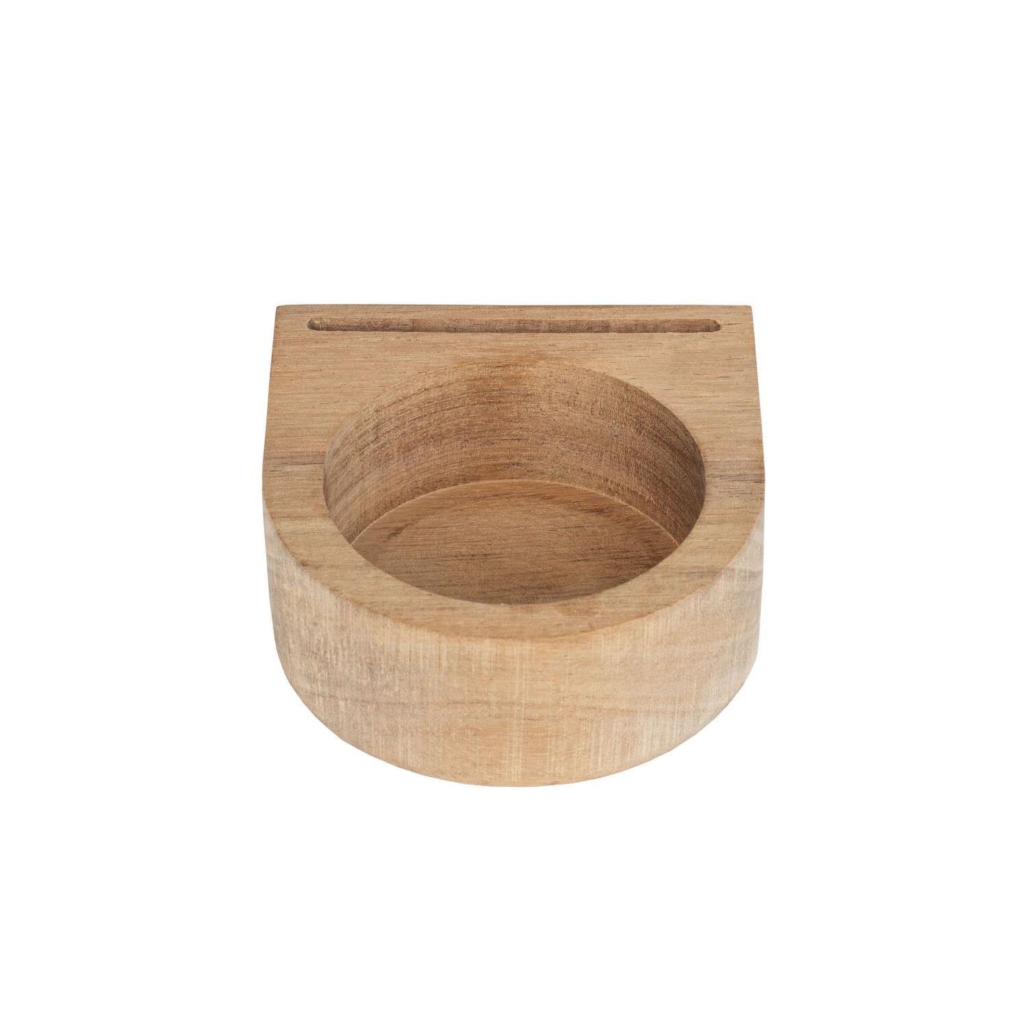 Teelichtgarten "Wundergarten" - 13x8,3x15 cm (Weiß/Natur) räder Design