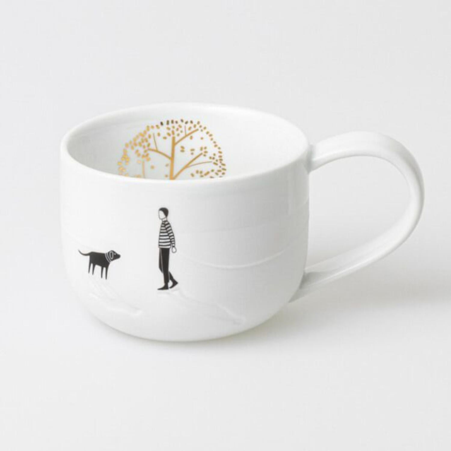 Tasse "Auszeit - Parkspaziergang" - 9,5x7 cm (Weiß)