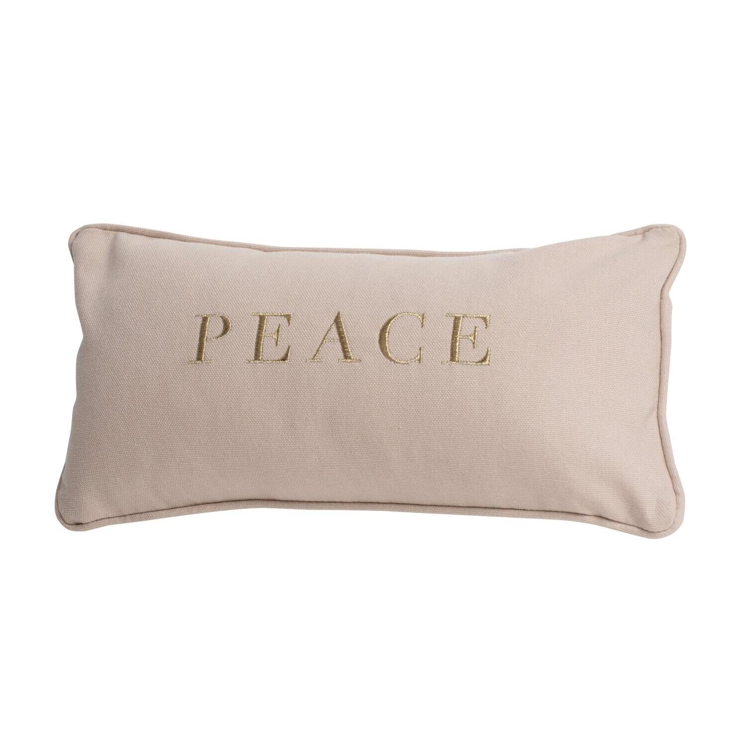 Traumkissen "Peace" - 33x17 cm (Beige)