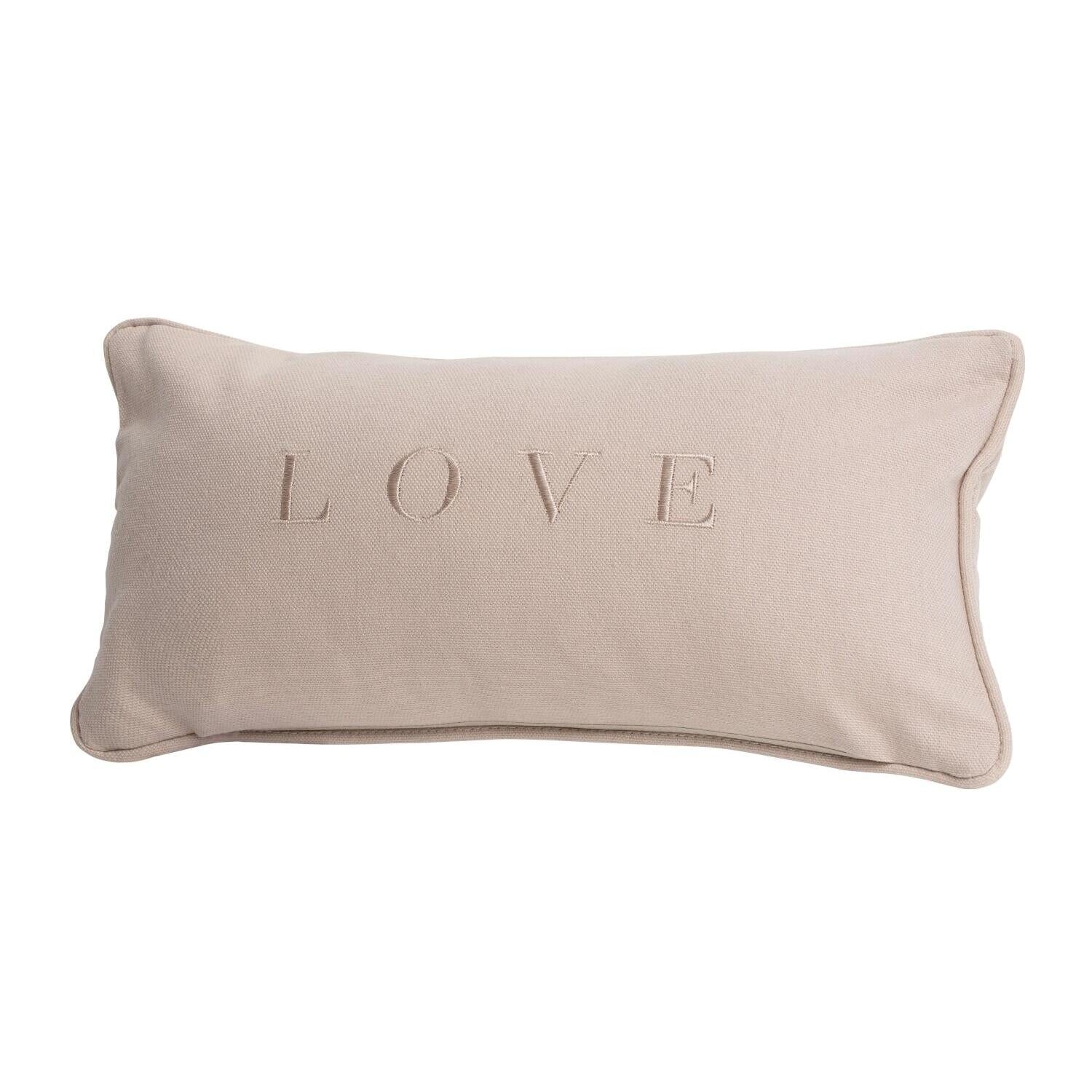 Traumkissen "Peace" - 33x17 cm (Beige)
