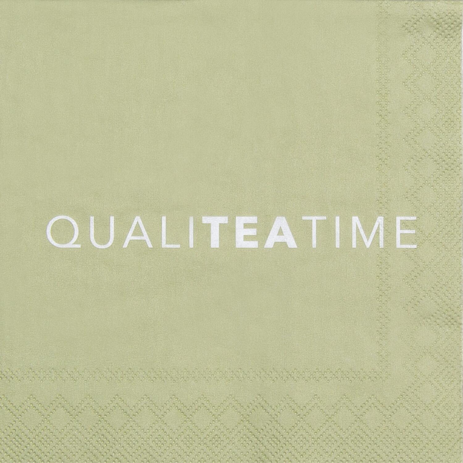 Cocktailservietten "Qualiteatime" (Braun)