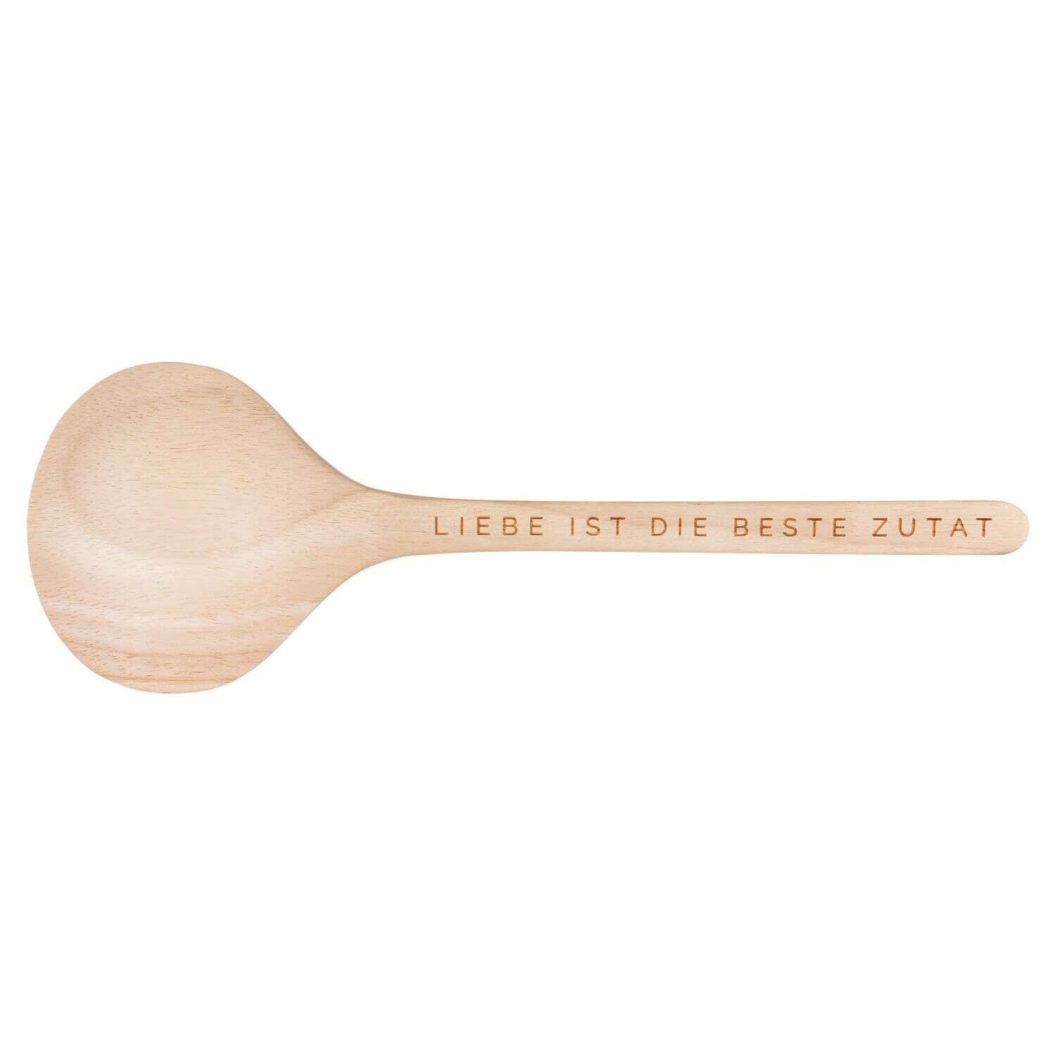Pfannenwender "Liebe ist die beste Zutat" - 32x10,8 cm (Natur)