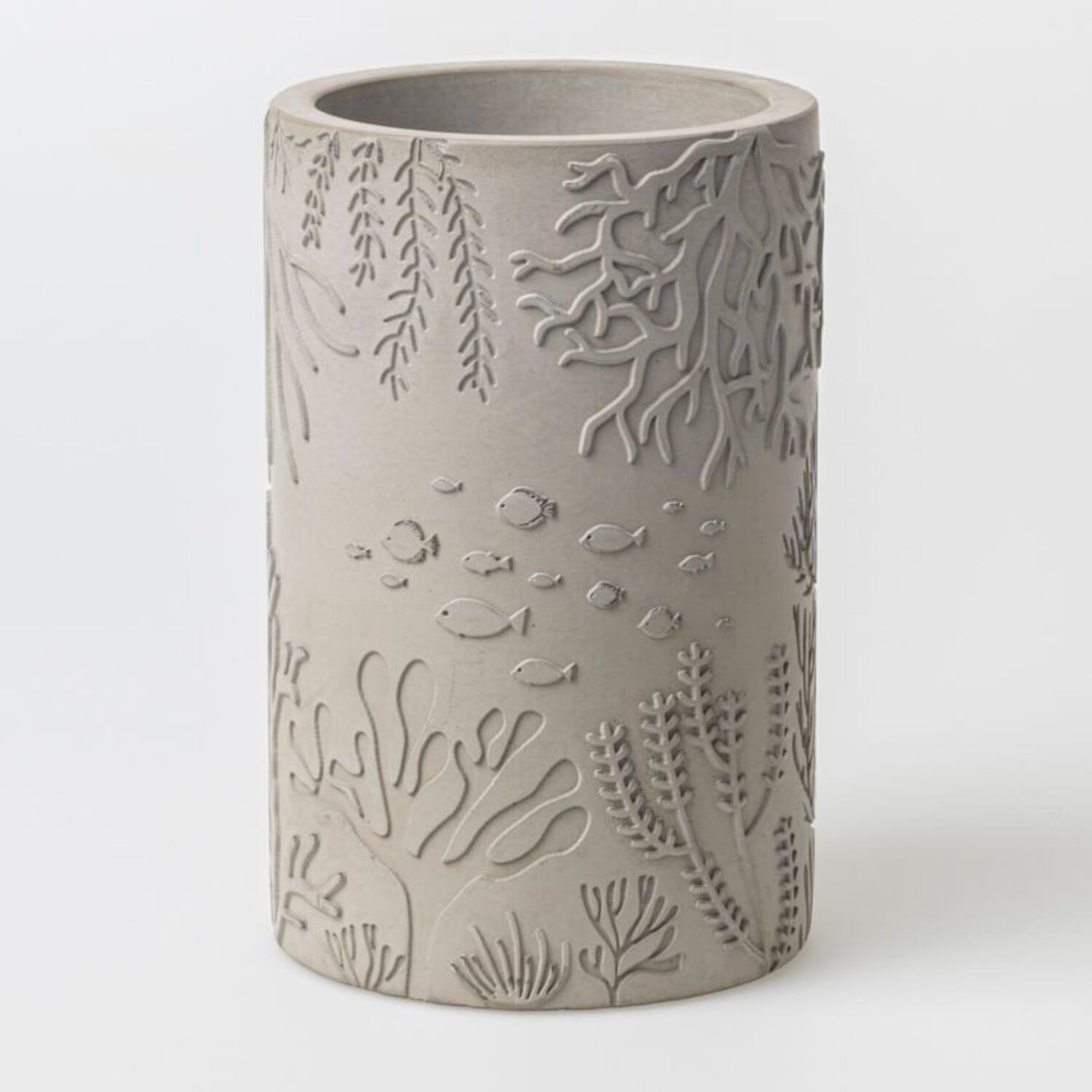 Flaschenkühler "Fische" - 13,5x21,5 cm (Grau)