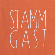 Papierservietten "Stammgast" - 33x33 cm (Rot)