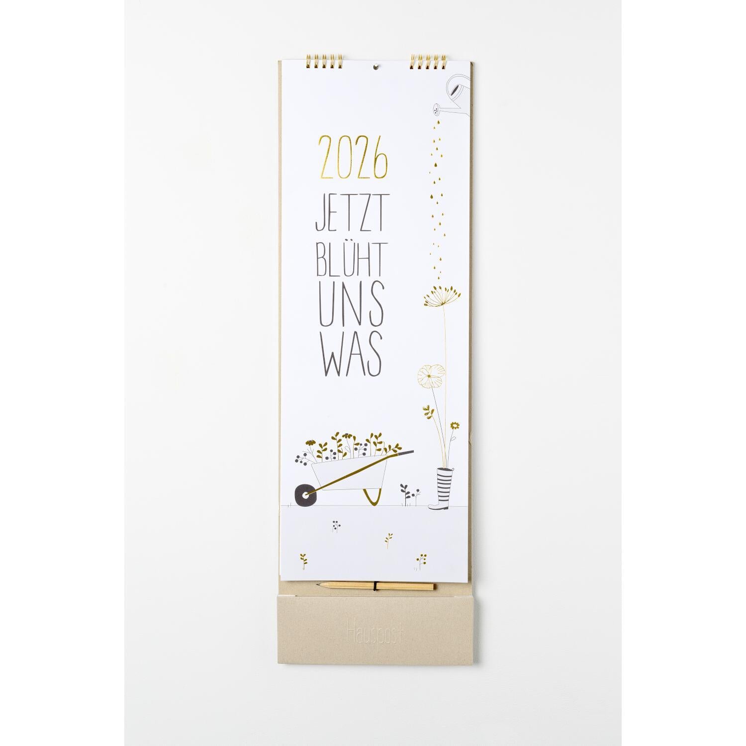 Familienplaner 2026 - 21x65 cm (Weiß)