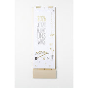 Familienplaner 2026 - 21x65 cm (Weiß)