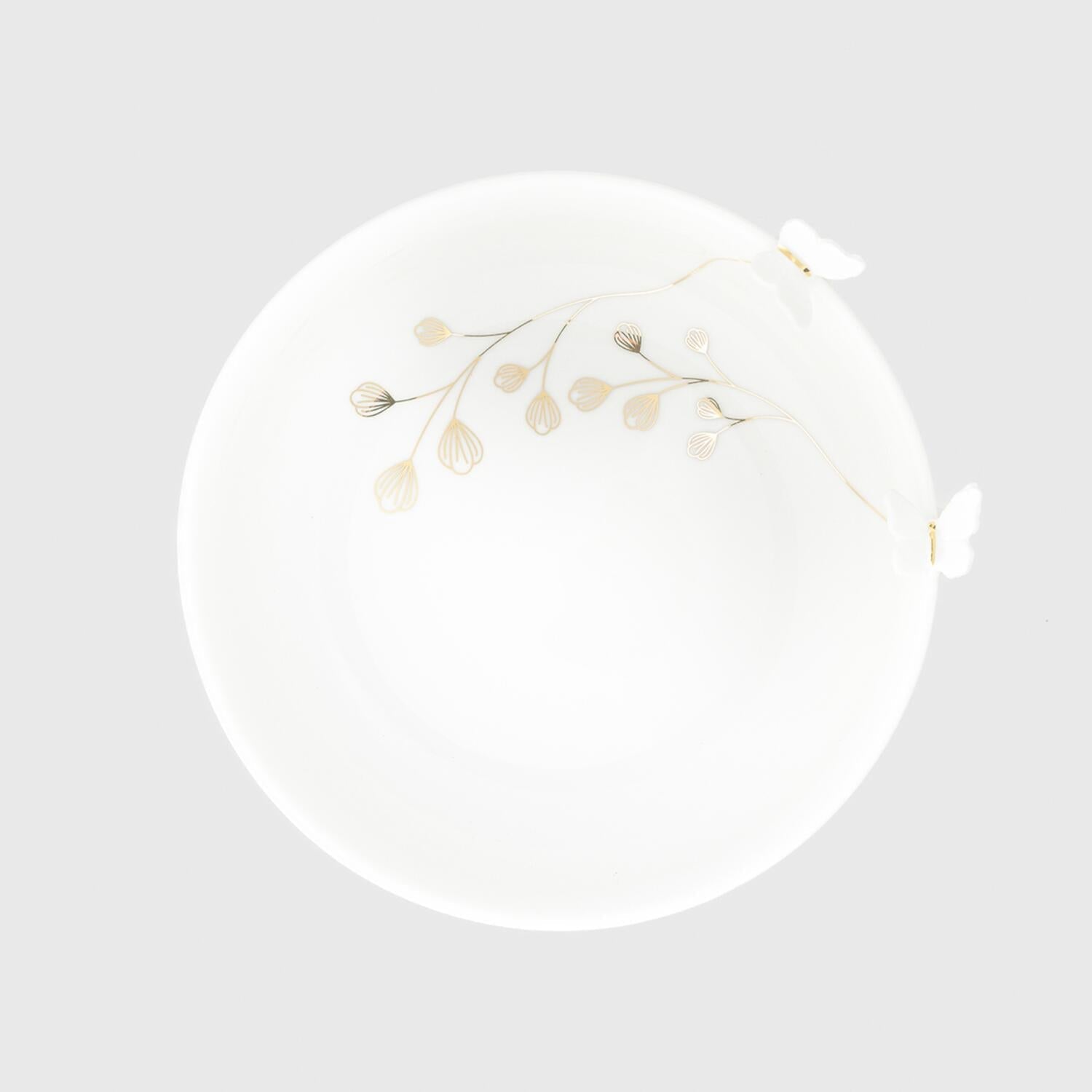 Schale "Schmetterling" - Groß (Weiß) räder Design