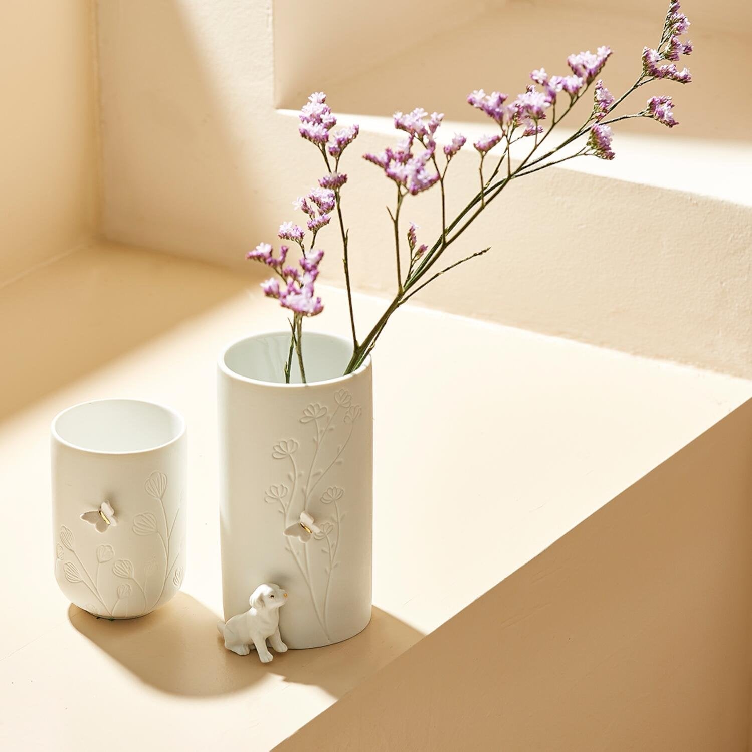 Teelichthalter "Schmetterling seitlich" (Weiß) räder Design