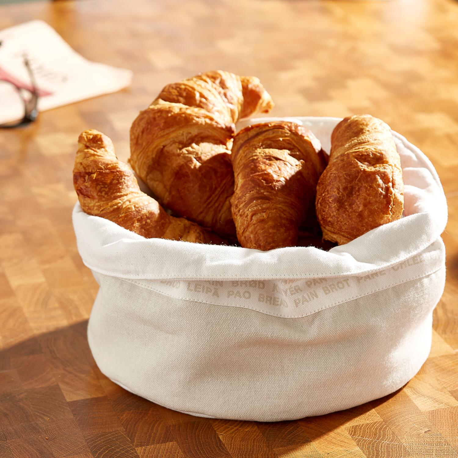 Brotkorb "Raumpoesie - Frühstück" (Weiß)