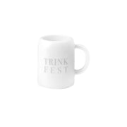 Schnapsglas/Pinnchen in Bierkrug-Form "TRINKFEST" (Weiß)