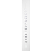 Textkette "Hereinspaziert" - 123 cm (Metallic/Weiß)