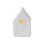 Deko-Figur "Haus" - 6x4x9,5 cm (Weiß)