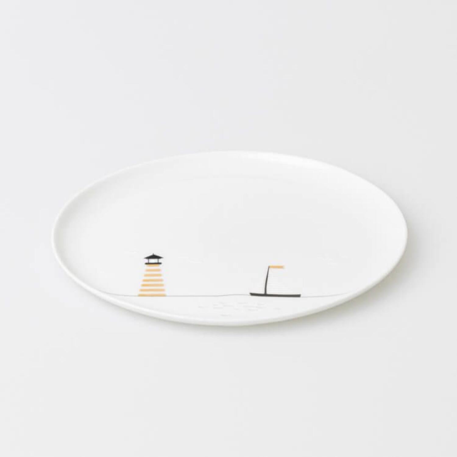 Geschenkteller "Hobby - Segeln" - 15 cm (Weiß)