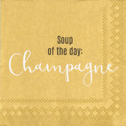 Cocktailservietten "Soup of the day" (Gelb)