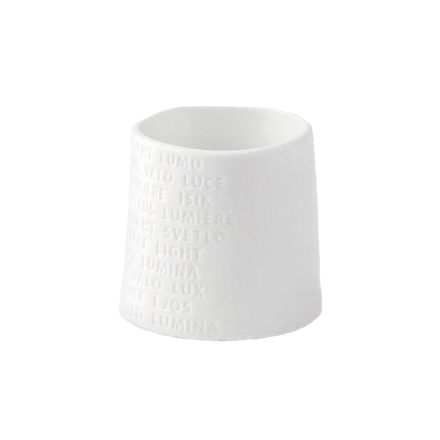 Teelichthalter "Raumpoesie" - 6 cm (Weiß)