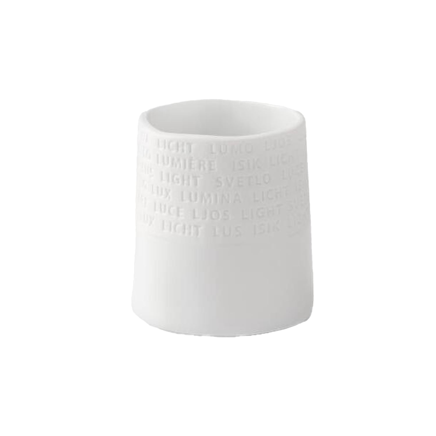 Teelichthalter "Raumpoesie" - 7 cm (Weiß)