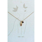 Kette "Hand & Onyx" (Gold)