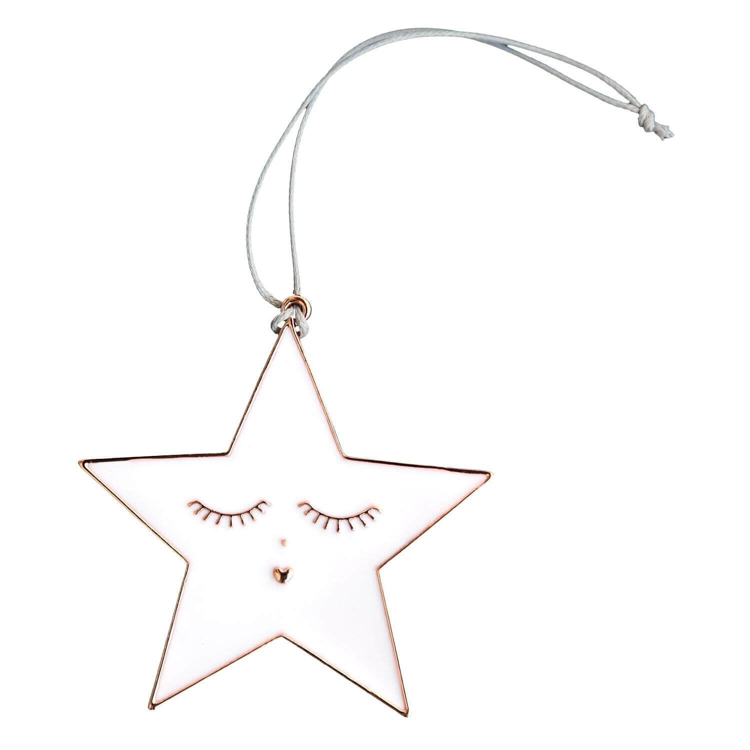 Ornament "Stern" - 5,5x5,5 cm (Silber)