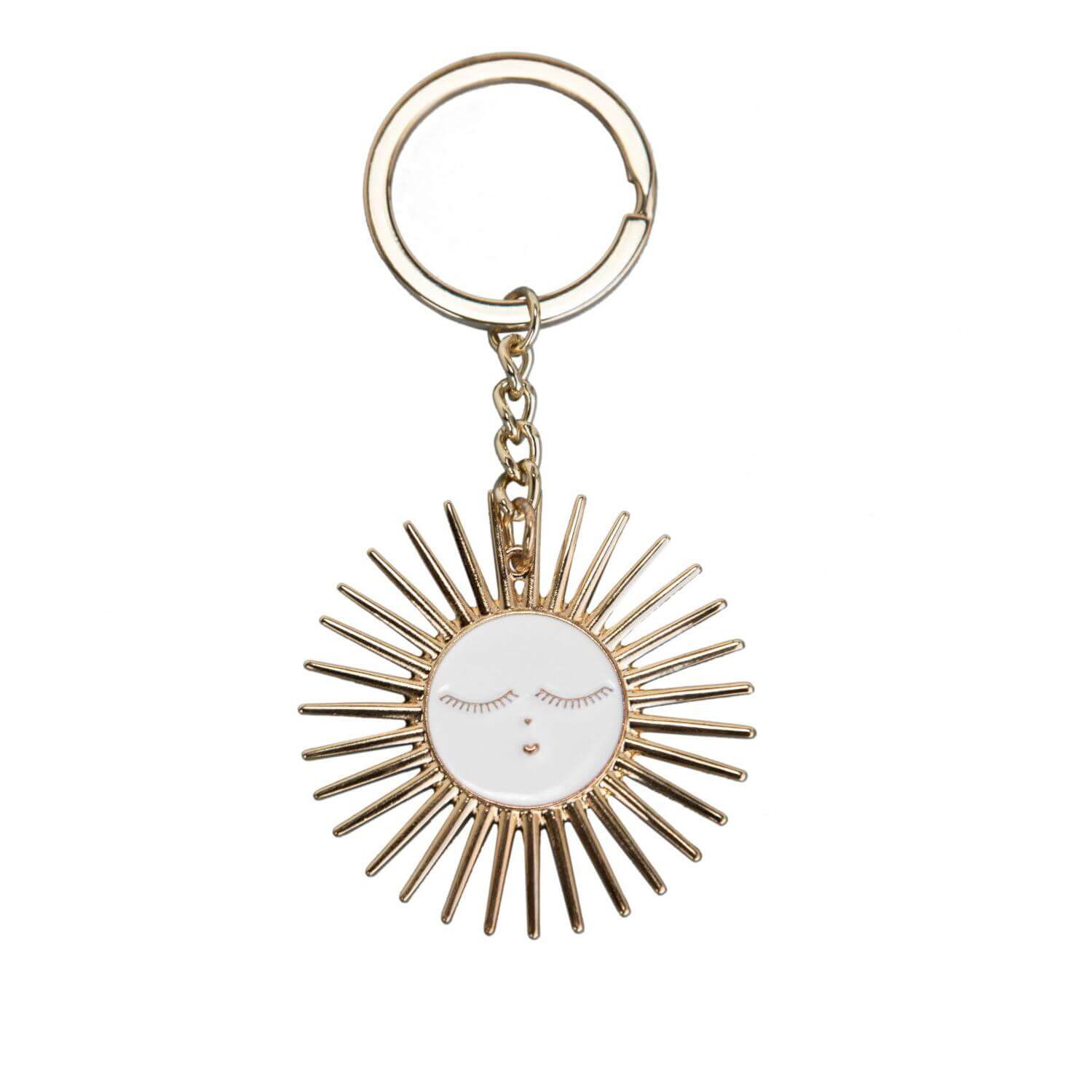 Schlüsselanhänger "Sun" - 5 cm (Gold)