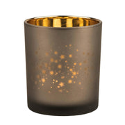 Windlicht "XMAS - Glanzlicht Sterne" - 10 cm (Gold)