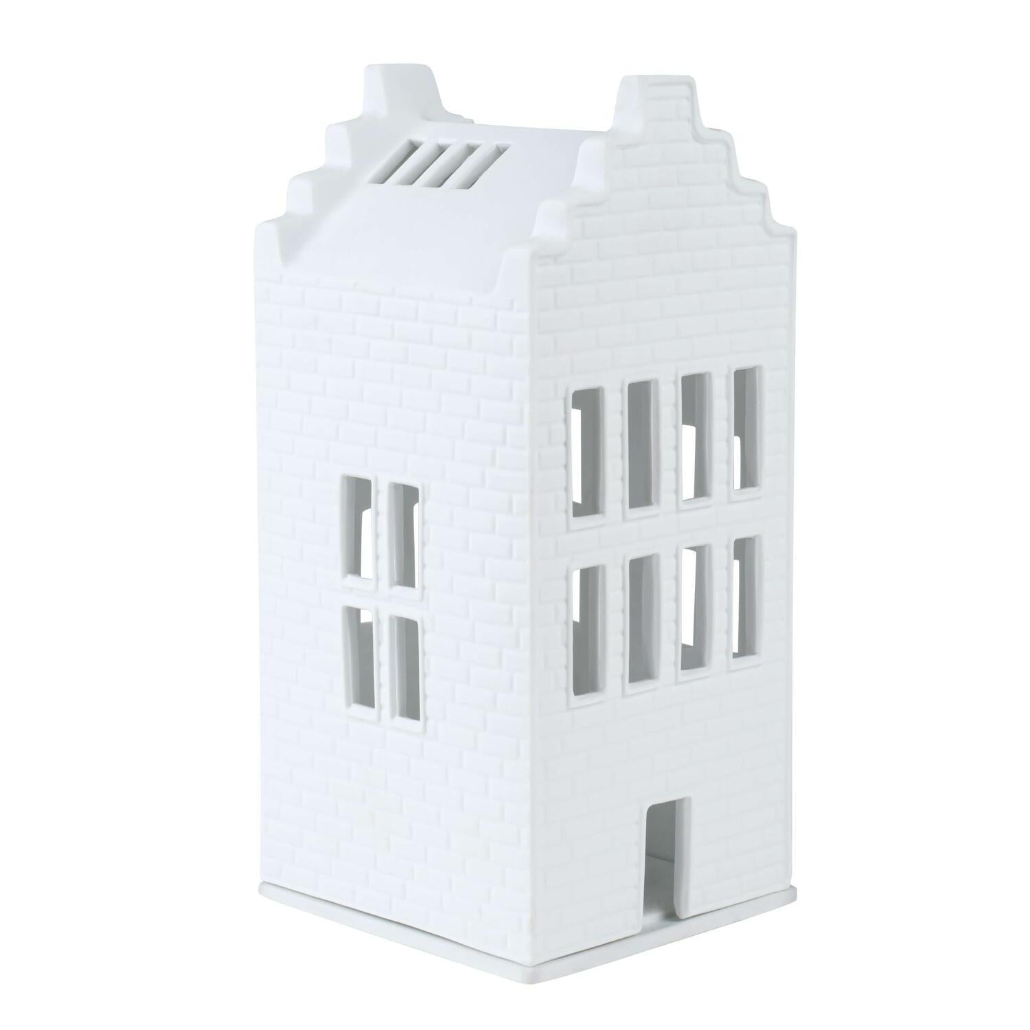 Lichthaus "Großes Backsteinhaus" - 21 cm (Weiß) räder Design