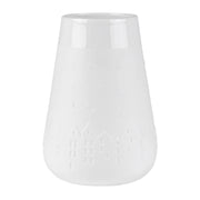 Vase "Poesie - Winterstadt" - 14x20 cm (Weiß) räder Design