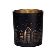 Glanzlicht "Lichthäuser" - 7x8 cm (Schwarz/Gold) räder Design