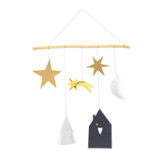 Zweig "Winternacht" (Weiß/Gold/Schwarz) räder Design