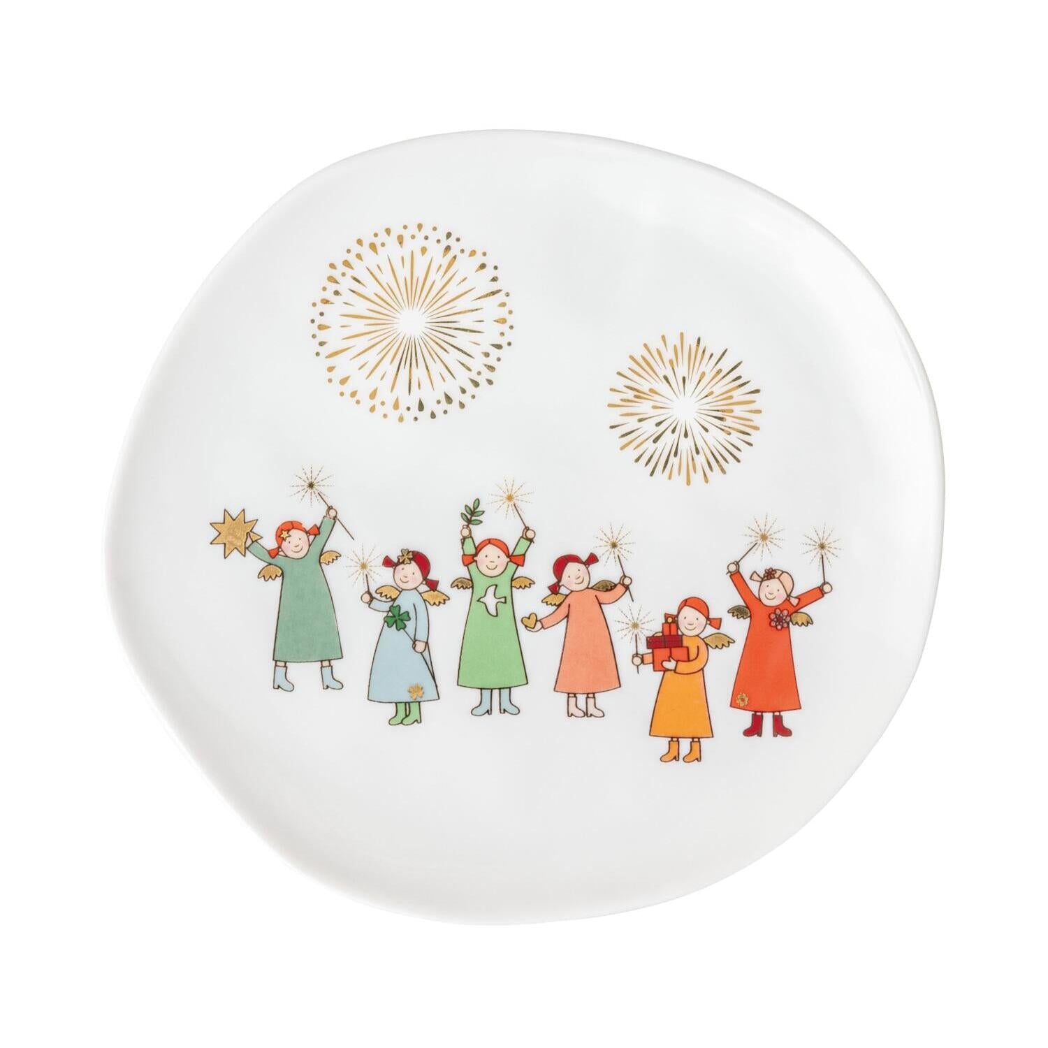 Teller "Himmlische Schwestern - New Edition" - 14 cm (Weiß/Bunt) räder Design