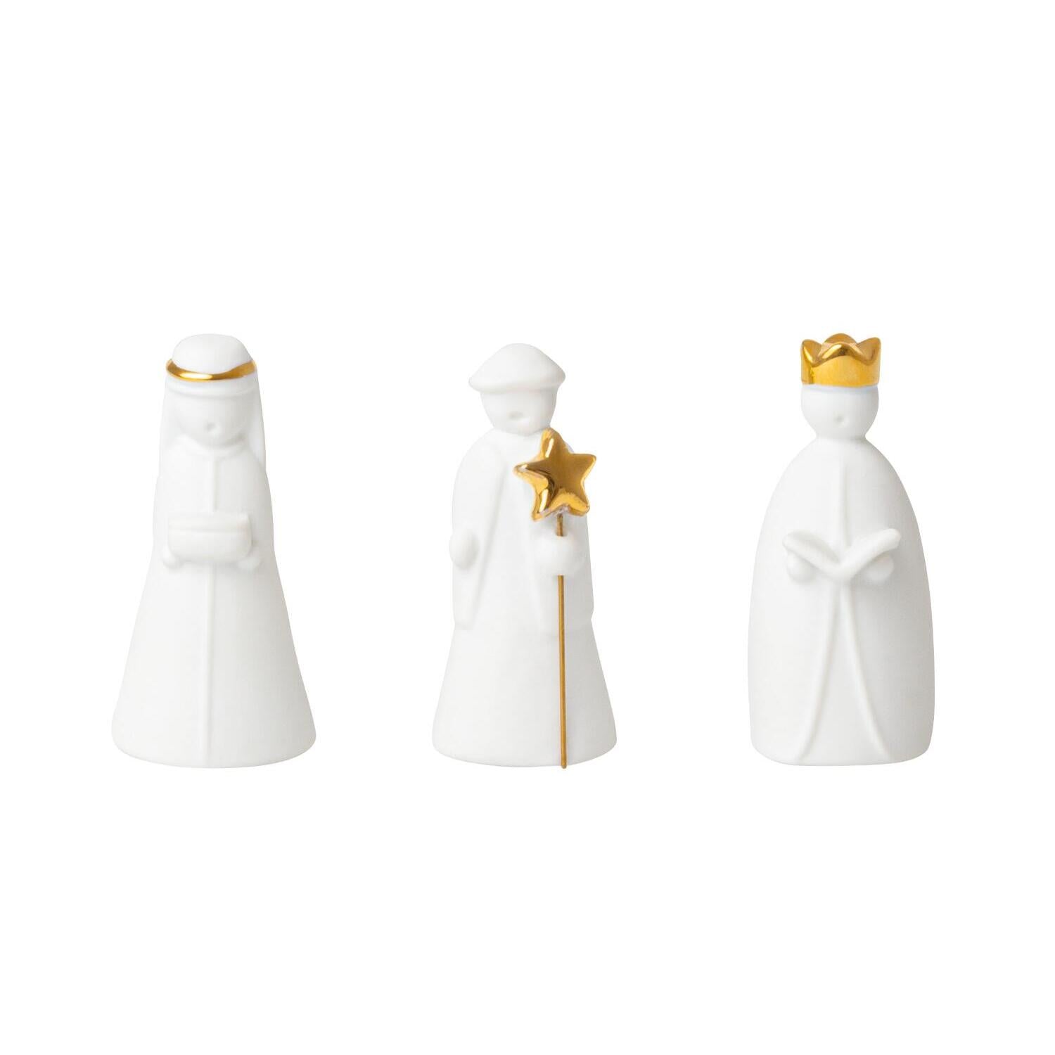 Sternensinger im 3er-Set - 3x6 cm (Weiß)