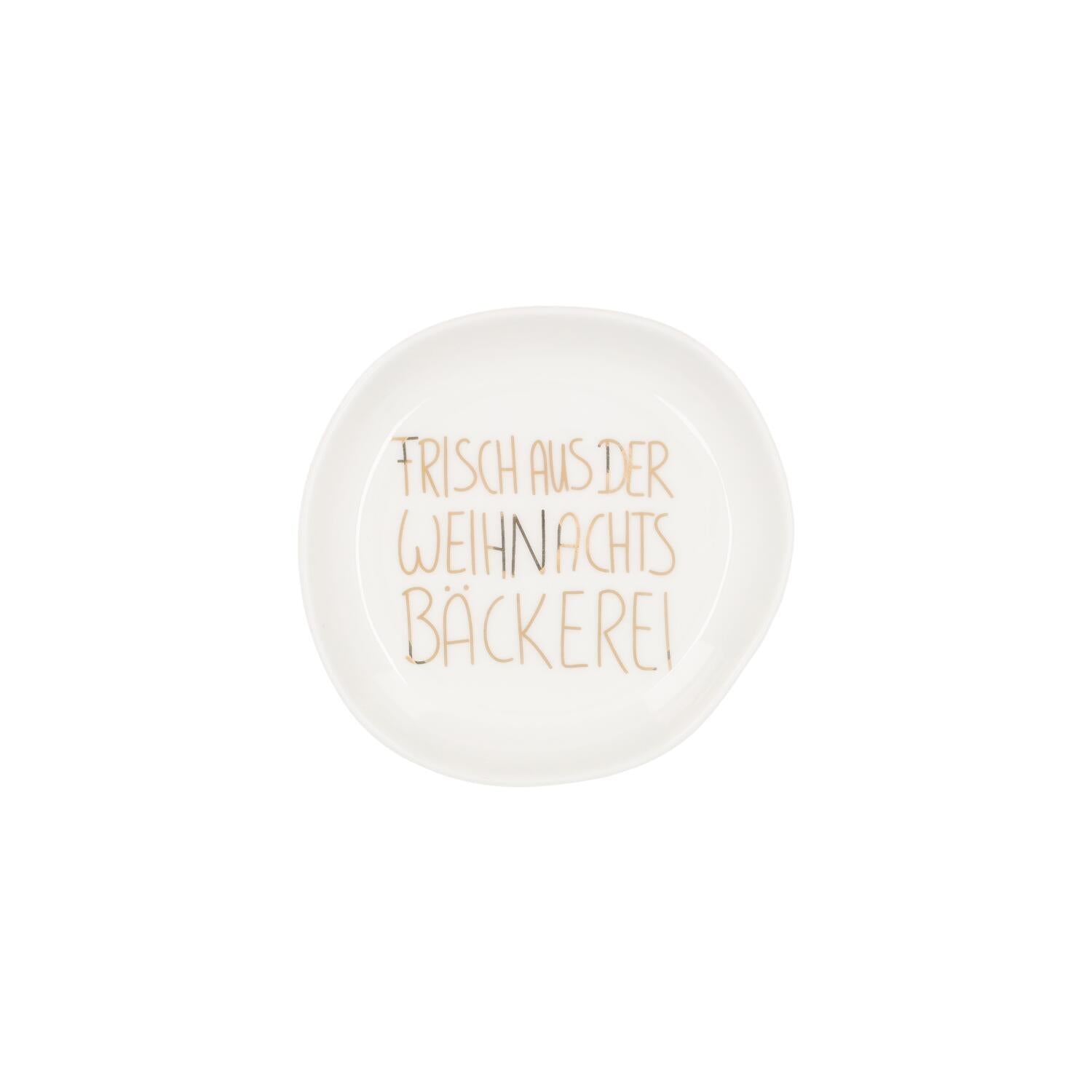 Weihnachtsschälchen "Weihnachtsbäckerei" - 10,5x2 cm