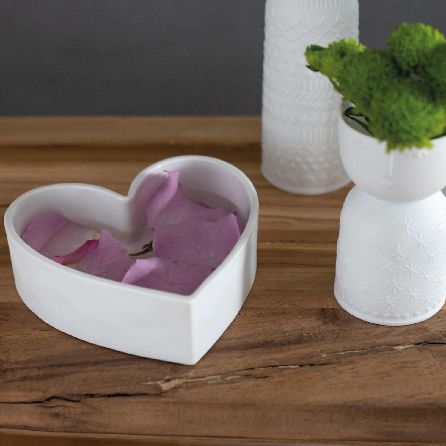 Vase "LIVING - Naturgestalt Stella" - 10,5cm (Weiß)