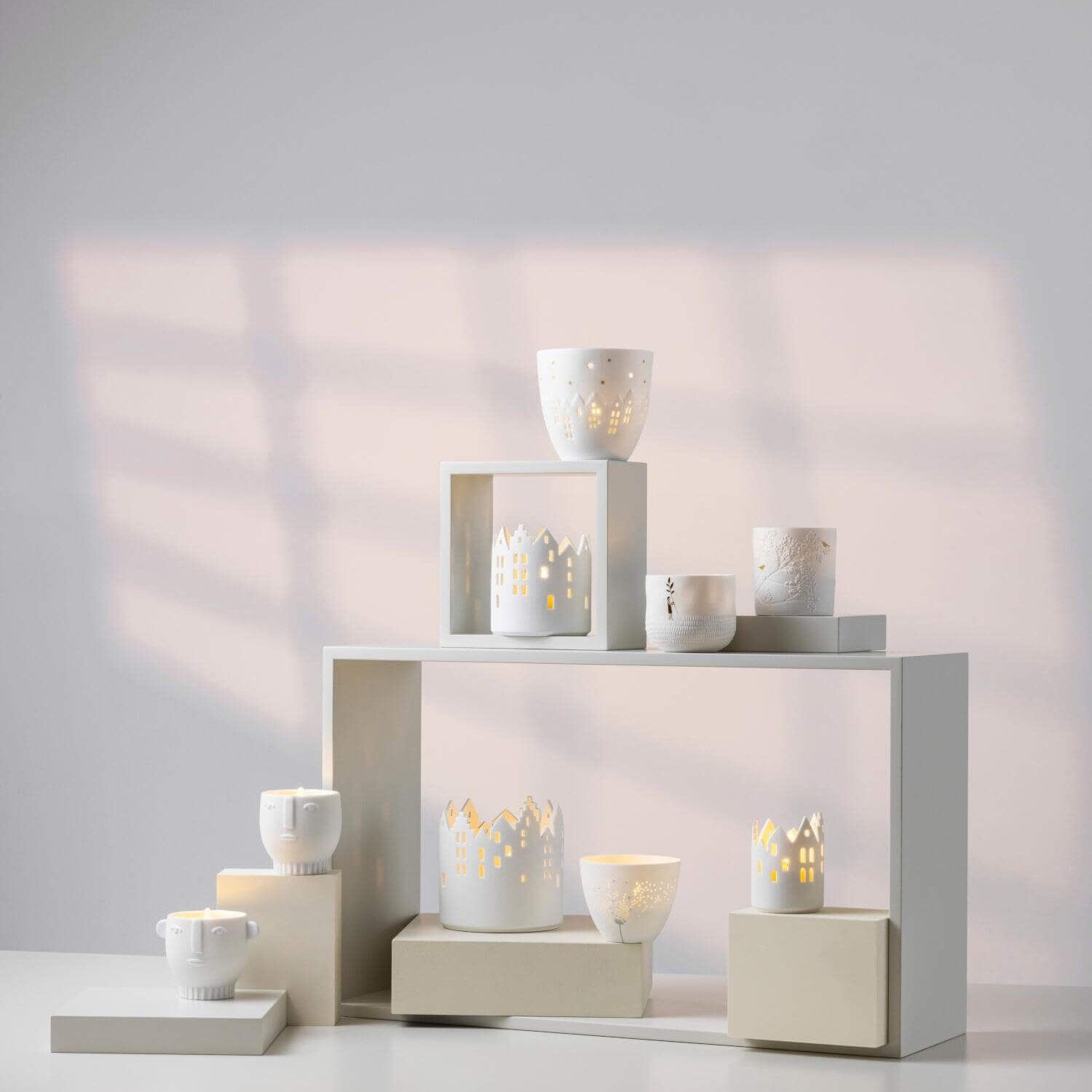 Licht "Dankbar - Wiese" - 7x6 cm (Weiß)