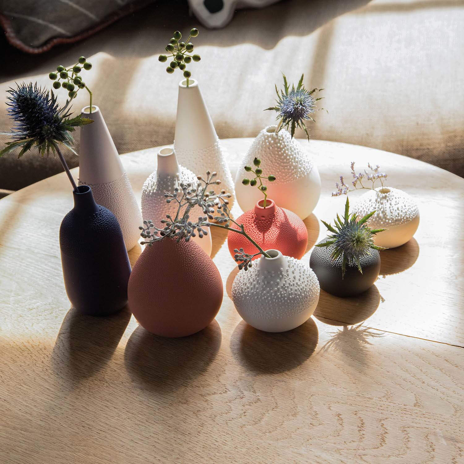 Perlenvase "LIVING - Design 4" - 11cm (Weiß)