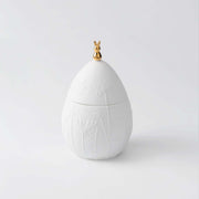 Aufbewahrungsdose - 8x16,5 cm  (Weiß/Gold)