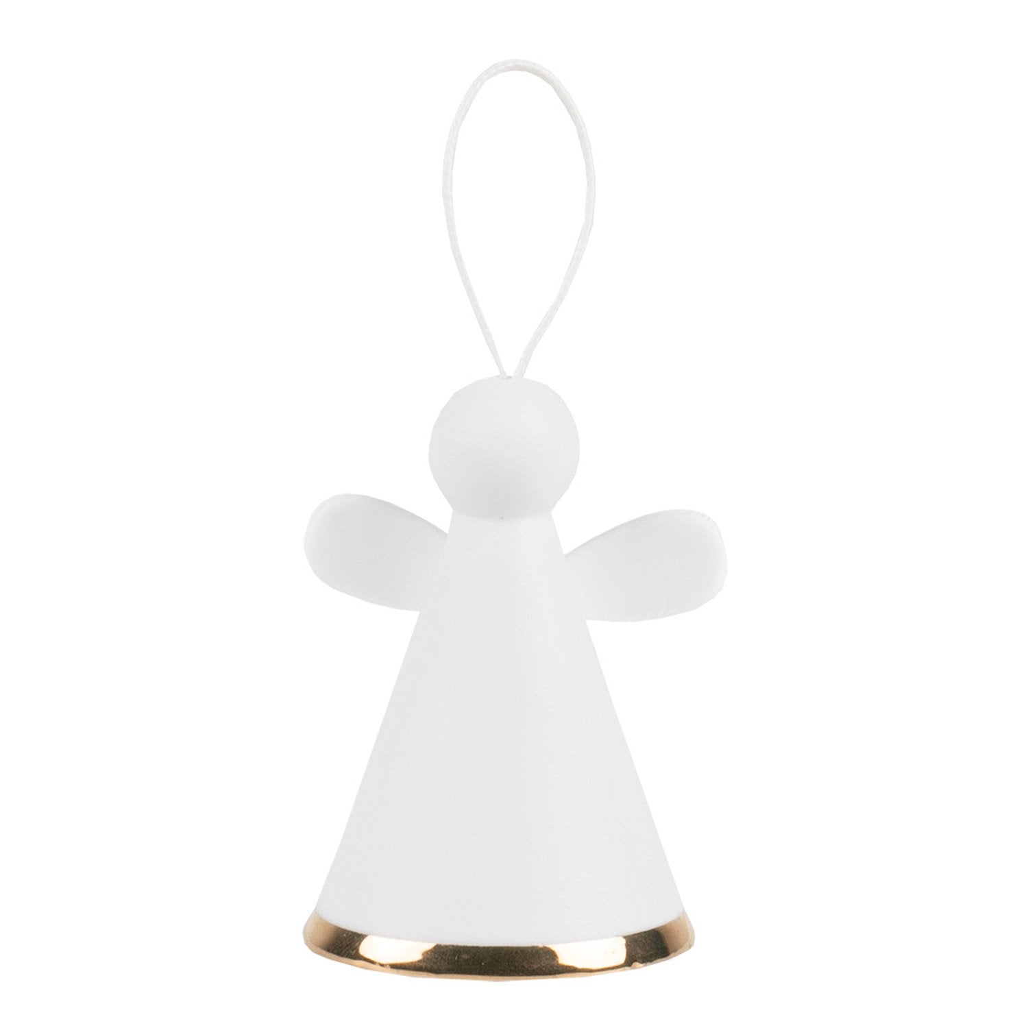 Engel-Anhänger "LIVING - Wunderglöckchen" (Weiß/Gold)